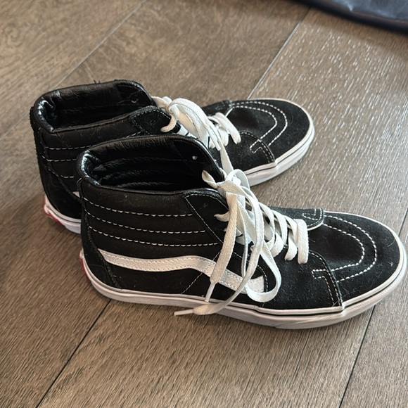 VANS Black Sneakers Size 7.5 - Picture 1 of 3
